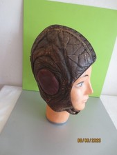alte LEDER-FLIEGERHAUBE.. wohl