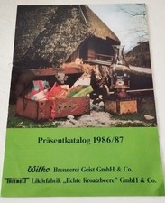 Alter Katalog WILKO Brennerei Kaarst Intershop 1986 Likör VINTAGE 80er Jahre