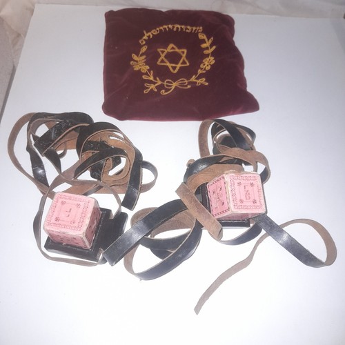 Vintage tefillin box und - tefillin,