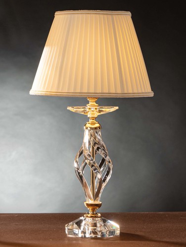 Klassische kristall lampe gold - klassische,