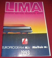 dachbodenfund alter spielzeug modell eisenbahn katalog / prospekt lima 1993