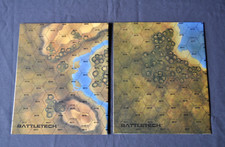 Battletech Fasa Corporation Original #  2 x Geländekarte  #  1985 !  Vintage !