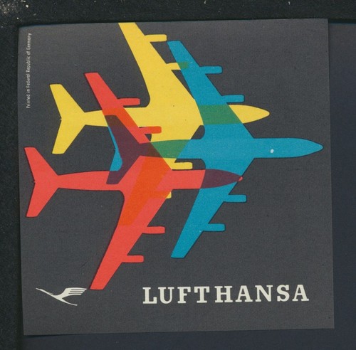 Flugpost vignette reklame - flugpost,