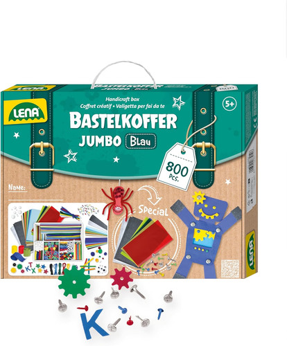 Jumbo bastelkoffer mit 800 - bastelkoffer,