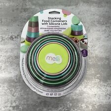 Stapel Lebensmittelbehälter Melii 6 Stück Silikondeckel kompakt Beschreibung lesen