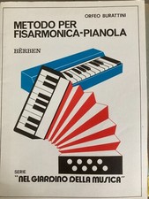 Metodo per Fisarmonica-Pianola Bèrben Orfeo Burattini Schule Akkordeon Noten