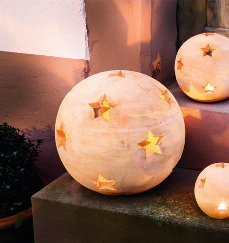 Große terracotta kugel - große,
