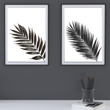 Palmblatt Kunstdruck Set 2 A4