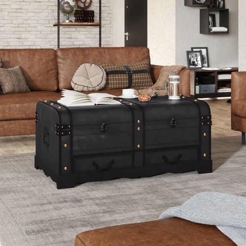 Schatztruhe holz groß schwarz - schatztruhe,