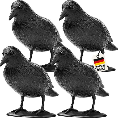Vogelschreck krähe rabe - 4x,