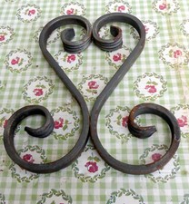 2x ORNAMENT Verzierung Eisen