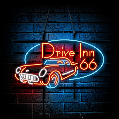 Drive inn neon - 24", sign