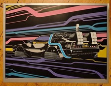 DMC-12 Anville Delorean Zurück in die Zukunft Siebdruck Folie Variante signiert Nummer