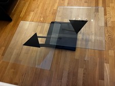 Glas Couchtisch 100x70 cm