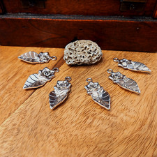 6 mittelgroße Rose mit Blatt Kettenanhänger Charms   Schmuckherstellung DIY (12)