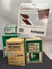 Sammlung STABA Krallen Fugenkrallen Anfangskrallen PARADOR Leistenclips unvollst