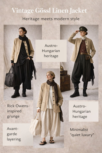 Gössl leinenjacke vintage - vintage, 44