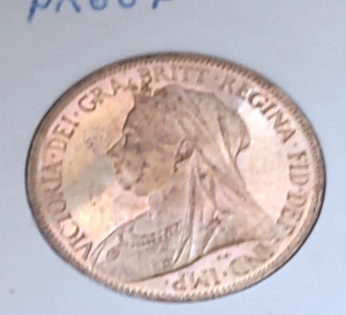 Queen victoria half penny - victoria,