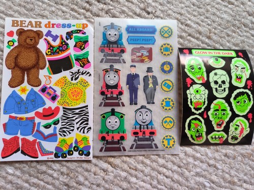 Sticker und rubbelsticker - und,