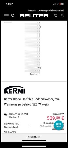 Badheizkörper kermi credo - badheizkörper,