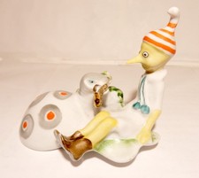 Pinocchio mit Schildkröte,Porzellan Figur, Lomonosov,russische Porzellan,UdSSR