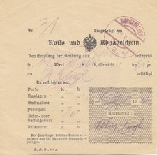 österreich 1920 aviso und - Österreich:, aviso-