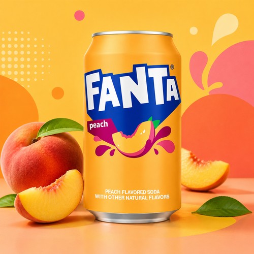 Fanta peach 355 ml - -,