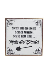 TypeStoff Holzschild mit