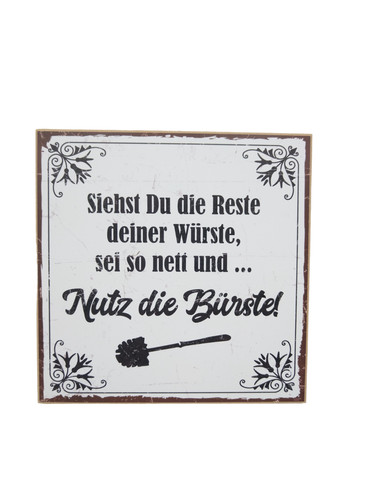 Typestoff holzschild mit - typestoff,