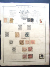 Lot  Venezuela + Merida Star 1881 aus Universal Album von 1891