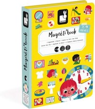 Janod 02724 Magnetbuch - Lerne die Uhr