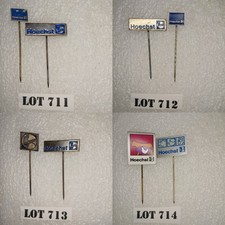 Vintage HOECHST AG Höechst Radio Pharmaceutical Chemical German Company Pins