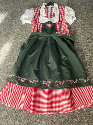 Damen dirndl rot weiß - dirndl, rot-weiß