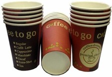 Made in DE 1000 x Kaffeebecher 200ml Coffee to go Pappbecher Becher 0,2l Kaffee