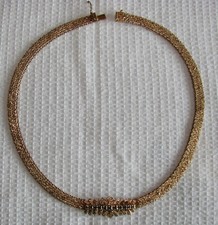 TRAUMSTÜCK!!  Kette Collier aus 835 Silber in 585 Gold vergoldet, Saphire, 40 cm