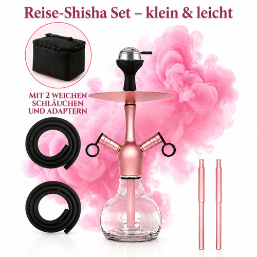 Rman 37cm rosa mini shisha - 37cm,