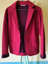 Public Wollejacke Wollemantel Tracht Jacke100% Merino wolle wein rot Gr:36/38