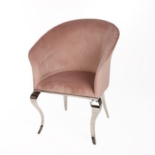 Wohnzimmerstuhl Samt Rosa