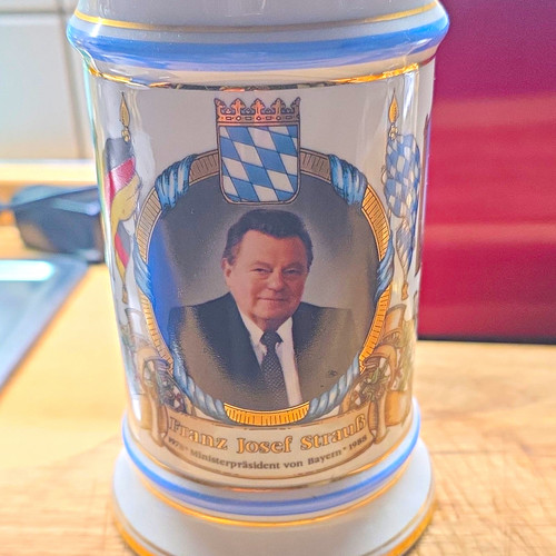 Gerz porzellan bierkrug - porzellan-bierkrug, franz