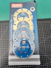 DURO, Diamant-Trennscheiben-Set 4-teilig, Trocken- und Nassschnitt in OVP