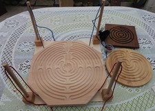 Geschicklichkeitsspiel Labyrinth Balancespiel Kugelspiel auswechselbare Felder