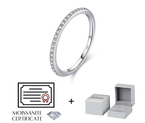 Moissanit ring 925 sterling - ring,