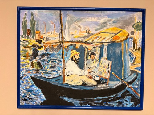 ölgemälde das atelierboot - "das,