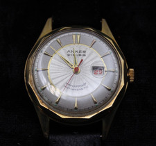 Vintage Herren Armbanduhr Mechanisch Anker vergoldet 20 mikron wasserdicht