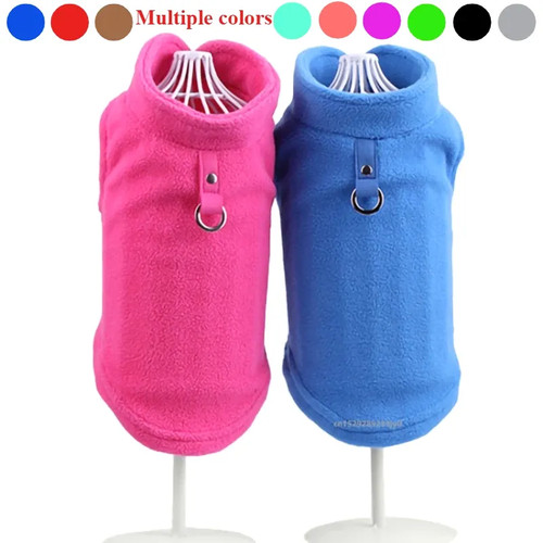 Hundeweste fleece warm mit - fleece,