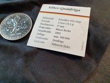 Silbermünze 1 oz Quadriga