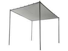 Pergola Stahl grau / schwarz