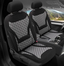 Schonbezüge Sitzbezüge für Dodge Journey Bj 2008-20 in Schwarz/Grau ZM1