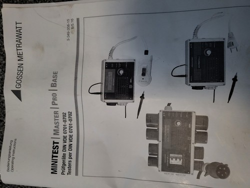 Gossen metrawatt prüfgerät - gossen,