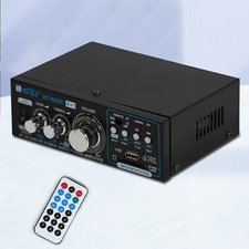 Schwarz Bluetooth Verstärker HiFi Stereo Amplifier 2 Kanal Mini Audio Verstärker